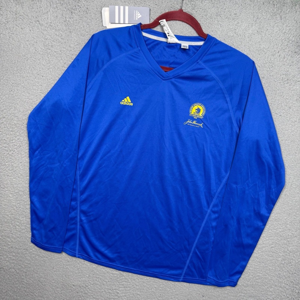 Vintage 2008 Adidas Boston Marathon Long Sleeve T-shirt